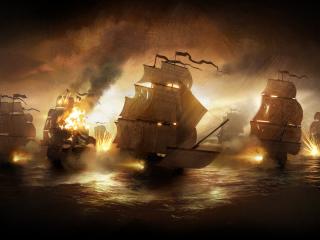 обои Корабли,  битва,  Total War фото