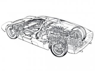 обои Serenissima 308-V GT Prototipo эскиз фото