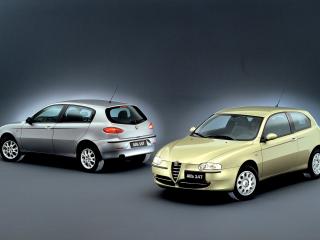 обои ALFA ROMEO 14 ЖЕЛТАЯ фото