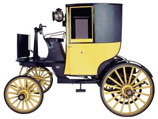 обои Bersey Electric Cab 1897 желтый фото