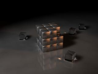 обои Кубик рубика прозрачный фото