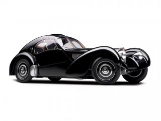 обои для рабочего стола: Bugatti Type 57SC Atlantic Coupe сбоку