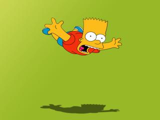 обои Барт падает на пол фото