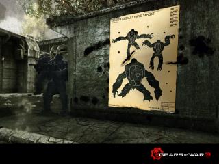 обои Gears of War 3 постер на стене фото