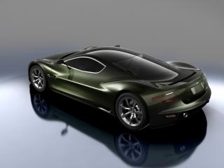 обои для рабочего стола: Sabino Design Aston Martin AMV10 зеленая