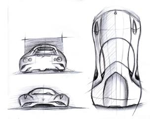 обои Ugur Sahin Design Ferrari DINO эскиз фото