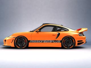 обои Top Art Porsche 911 996 оранжевая фото