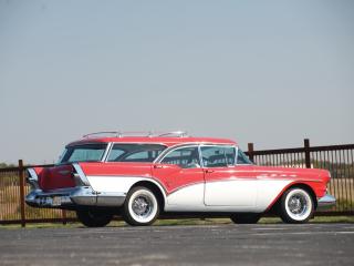 обои Buick Century Caballero Wagon 1957 сбоку фото