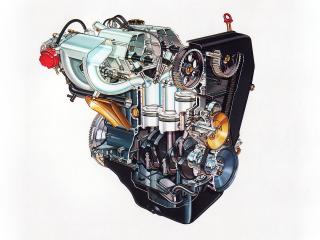 обои для рабочего стола: Двигатель Lancia 831AB.016 