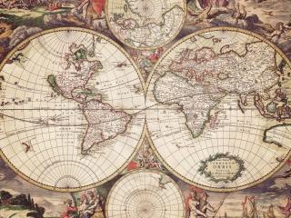 обои Средневековая карта мира фото