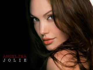 обои Лицо Анджелины Джоли крупным планом фото