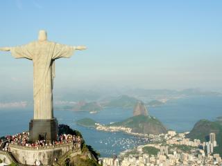 обои Статуя Христа Спасителя в Рио-де-Жанейро,  Бразилия фото