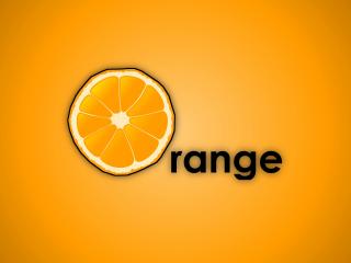 обои Логотип с рисунком апельсина фото