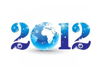обои New Year,   год 2012,   голубая планета фото