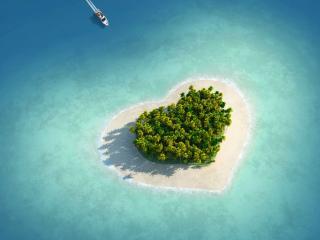 обои Сердечный остров фото