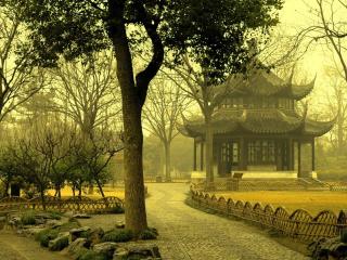 обои Китайский сад фото