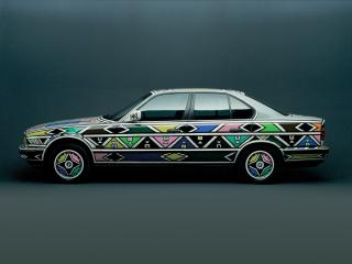 обои BMW 525i Art Car by Esther Mahlangu (E34) 1992 бок фото