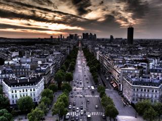 обои Вид города Париж фото