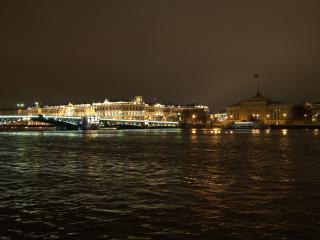 обои Вид ночного Санкт-Петербурга фото