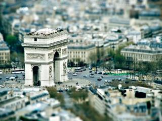 обои Парижская триумфальная арка с площадью фото