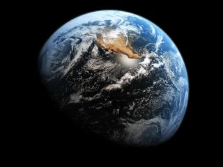обои Вид земли из космоса фото