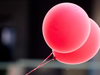обои Розовые воздушные шары фото