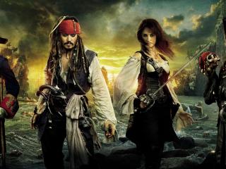 обои Герои фильма Пираты карибского моря фото