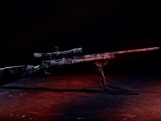 обои Снайперская винтовка с прицелом фото