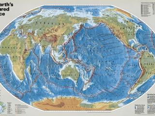 обои Карта земной коры фото