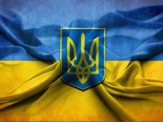 обои Украинский флаг и герб фото
