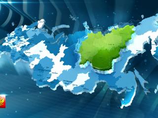обои Карта регионов Российской федерации фото