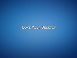 обои Фон синий и надпись love your desktop фото