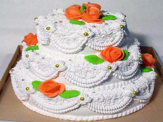обои Большой свадебный торт фото