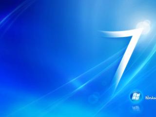 обои Голубой Windows 7 логотип фото