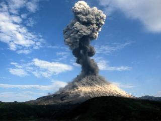 обои Извержение вулкана фото
