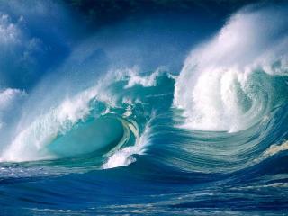 обои Волны синего моря фото
