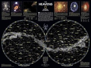 обои Карта звездного неба фото