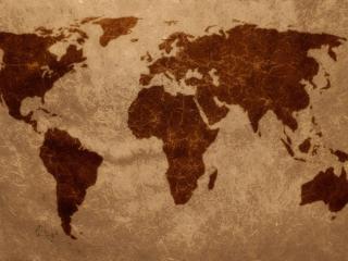обои Карта планеты в коричневых тонах фото