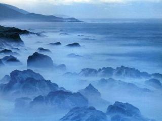 обои Утренний туман над морем фото