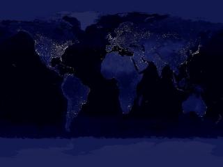 обои Ночная карта земли фото