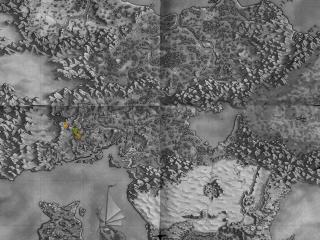 обои Рельефная карта Европы и указанная точка фото