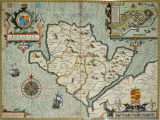 обои Старинная карта Англии фото