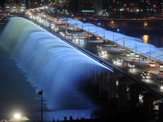 обои Мост-фонтан в Сеуле фото