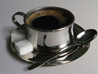 обои Чёрный кофе с сахаром фото