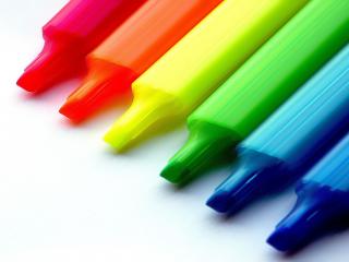 обои Шесть цветных карандашей фото