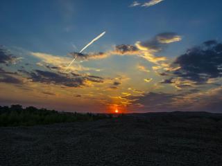 обои Летнее небо на закате дня фото