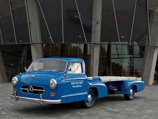 обои Mercedes-Benz Blue Wonder Transporter 1954 один фото