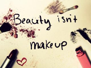 обои Настоящая красота - это не макияж фото
