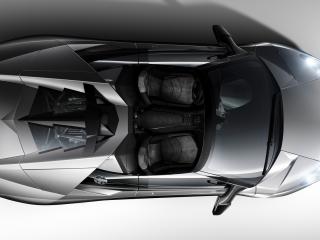 обои Lamborghini Reventon Roadster сбоку вид сверху фото