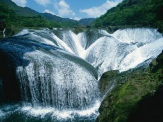 обои Водопад Жемчужина,   долина Цзючжайгоу,   Китай фото